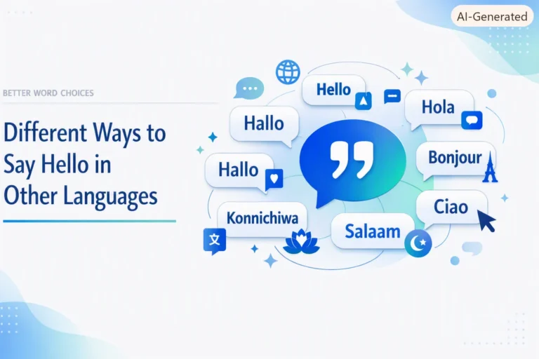 Different Ways to Say Hello in Other Languages
