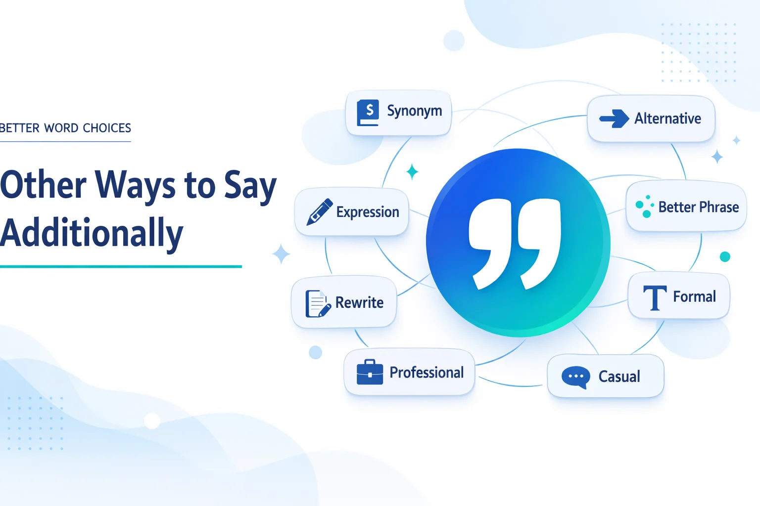 Other Ways to Say Additionally