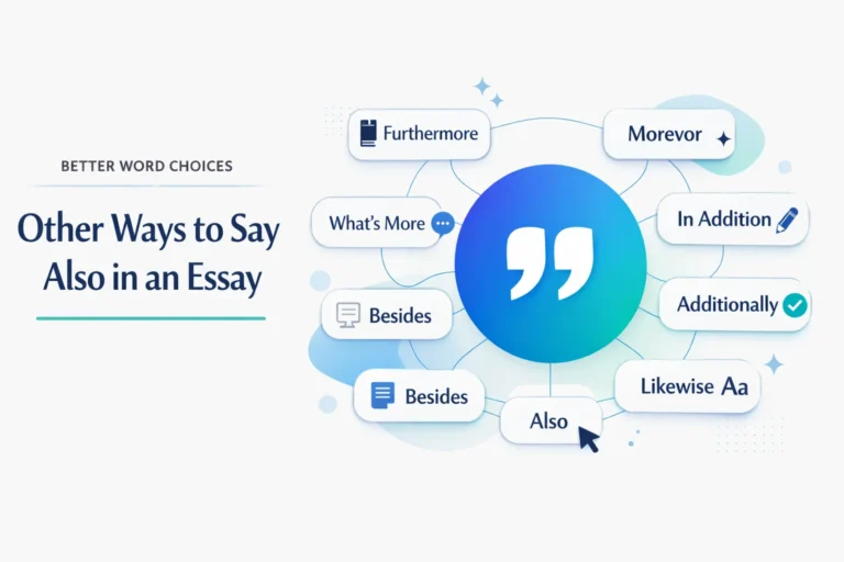 Other Ways to Say Also in an Essay