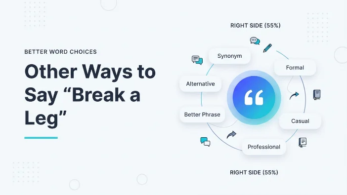 Other Ways to Say “Break a Leg”