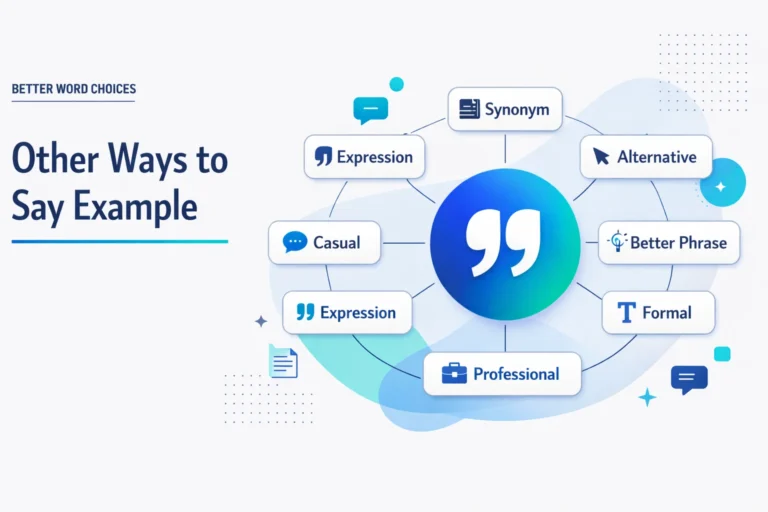 Other Ways to Say Example