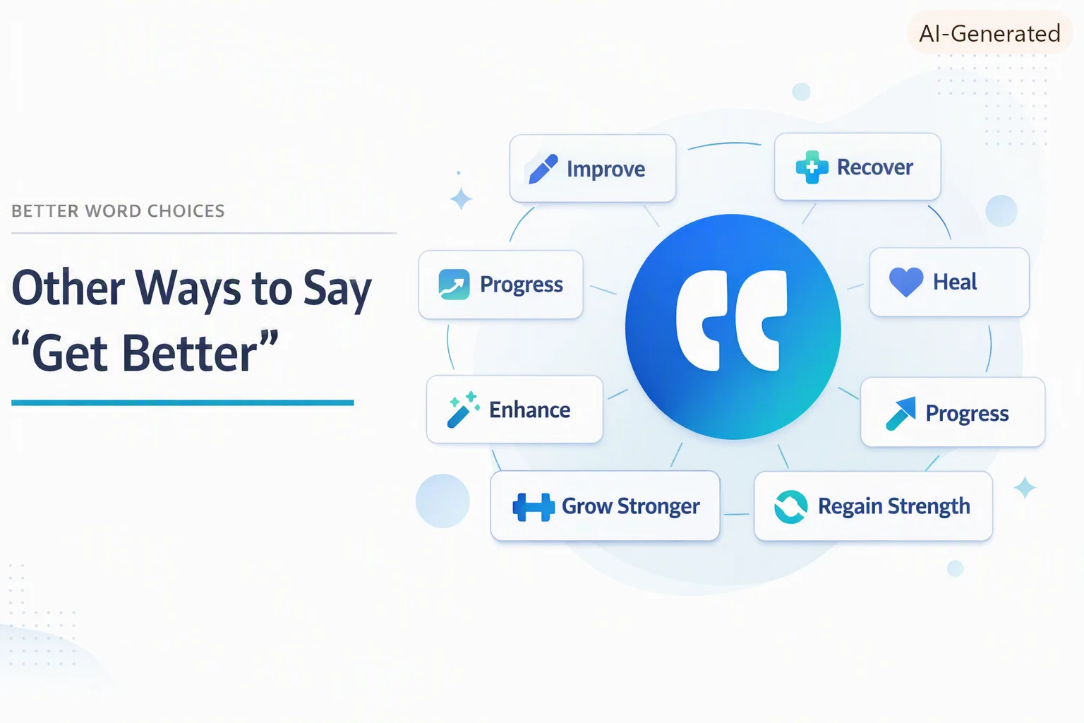Other Ways to Say "Get Better"