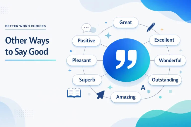 Other Ways to Say Good