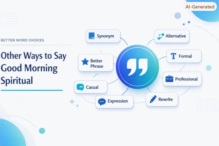 Other Ways to Say Good Morning Spiritual