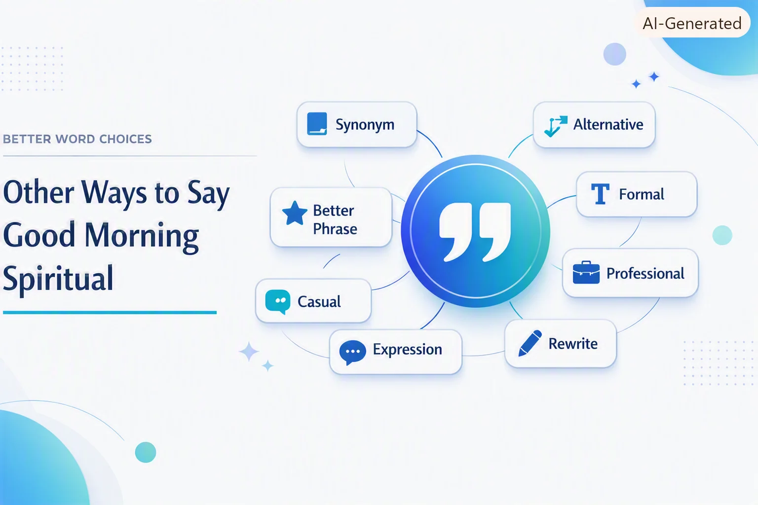 Other Ways to Say Good Morning Spiritual