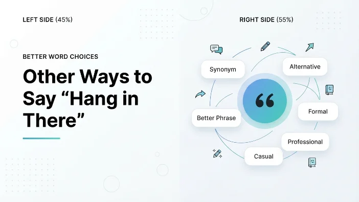 Other Ways to Say “Hang in There”