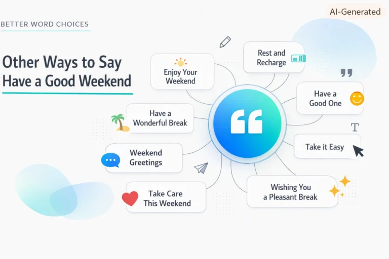 Other Ways to Say Have a Good Weekend