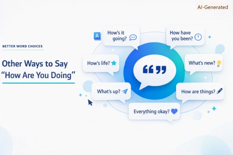 Other Ways to Say “How Are You Doing”