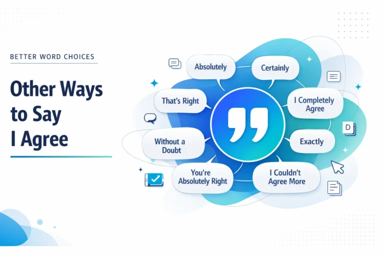 Other Ways to Say I Agree
