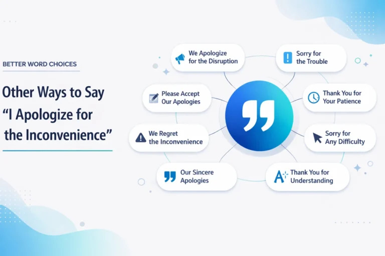Other Ways to Say “I Apologize for the Inconvenience”