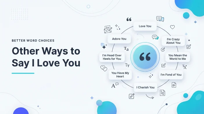 Other Ways to Say I Love You