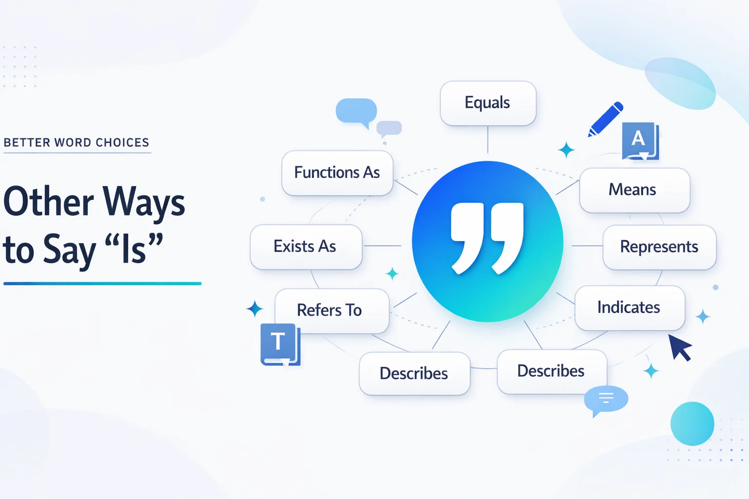Other Ways to Say "Is"