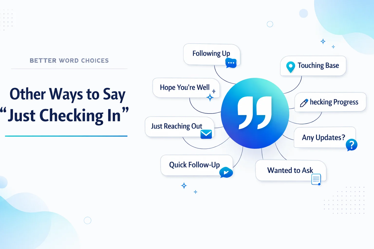 Other Ways to Say “Just Checking In”