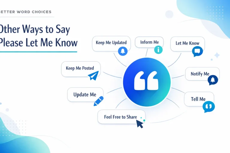 Other Ways to Say Please Let Me Know