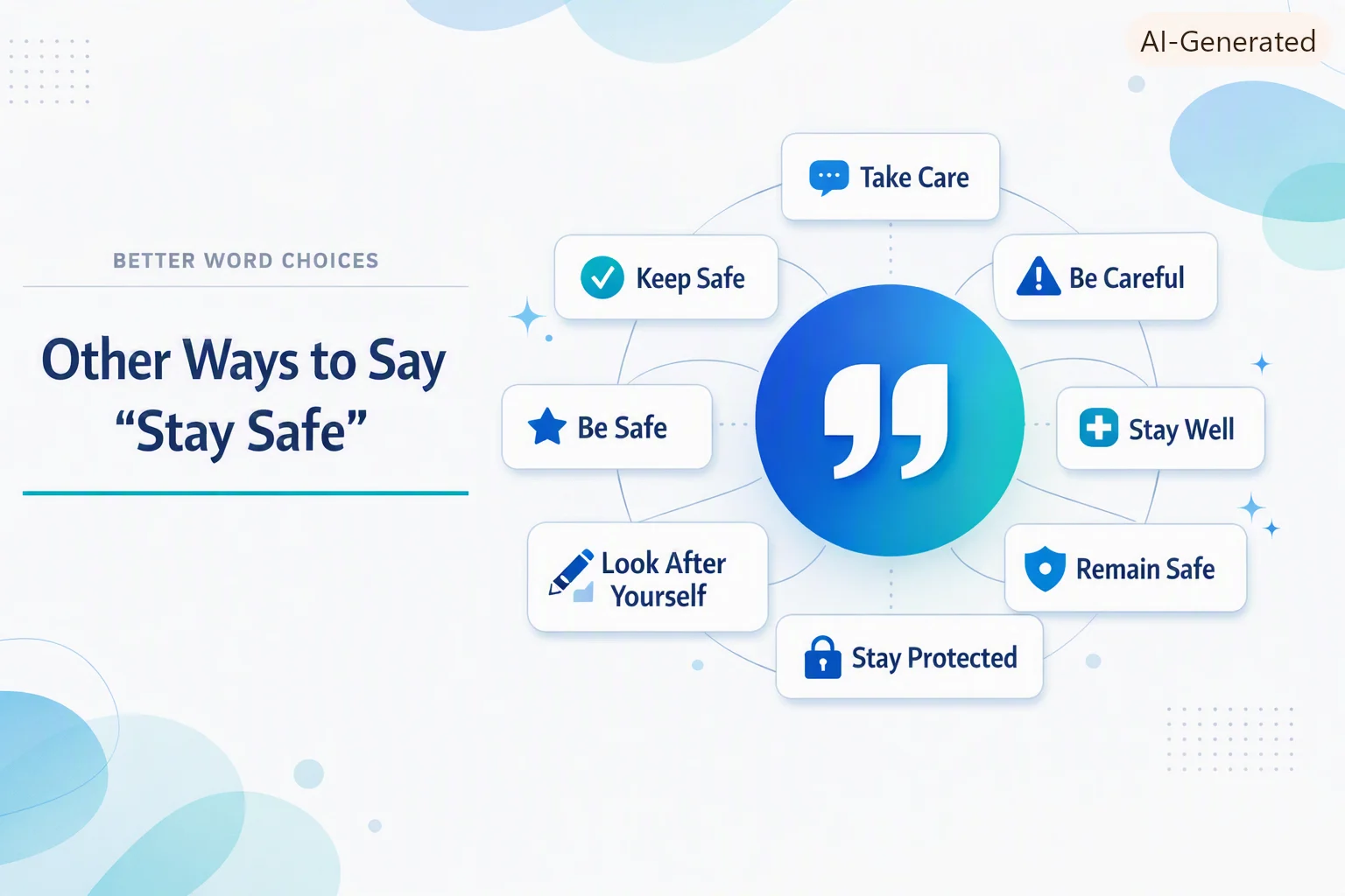 Other Ways to Say "Stay Safe"