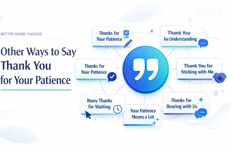 Other Ways to Say Thank You for Your Patience