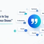 Other Ways to Say "This Evidence Shows"