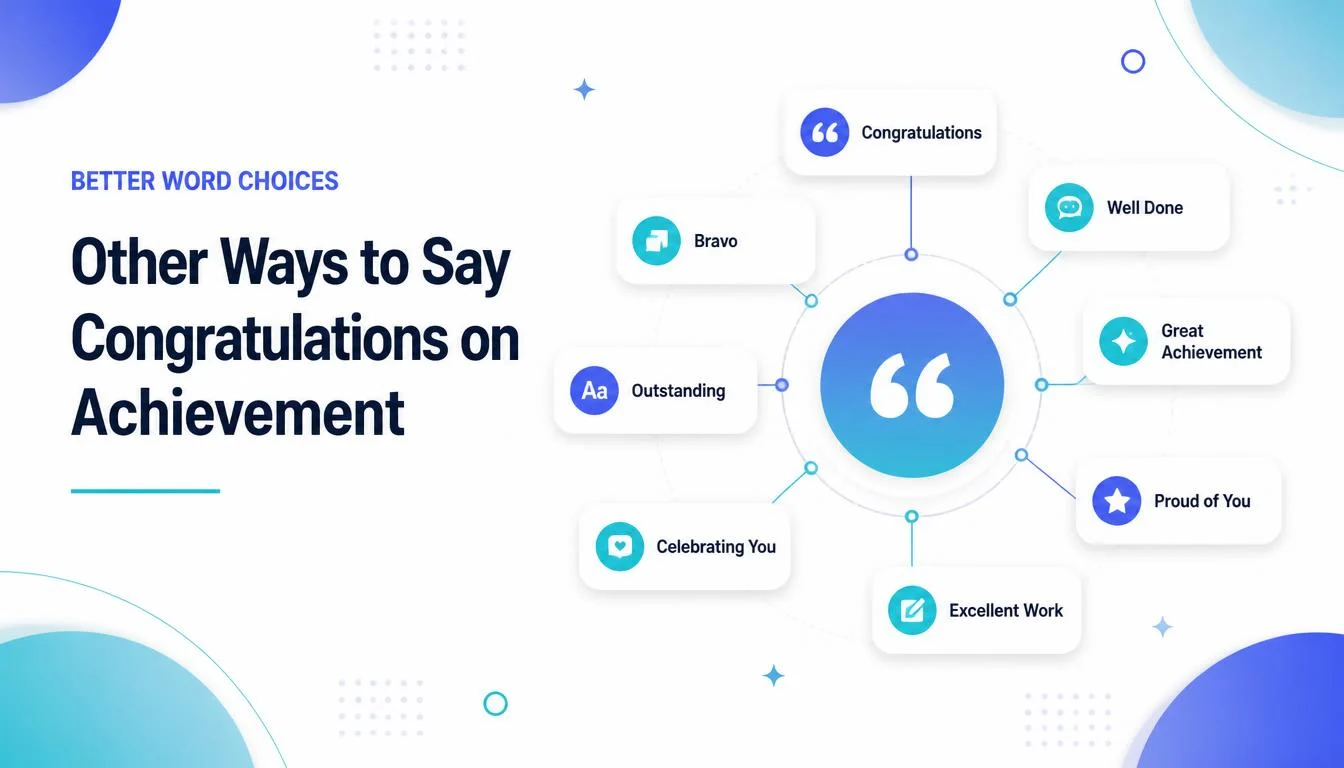 Other Ways to Say Congratulations on Achievement