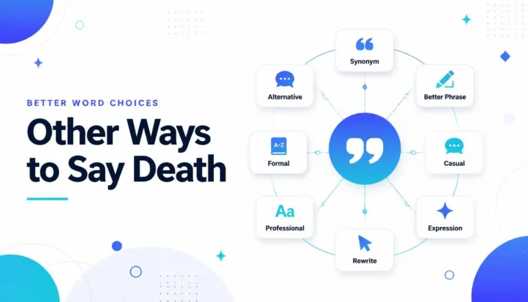 Other Ways to Say Death