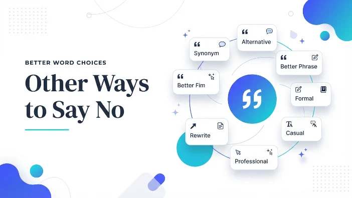 Other Ways to Say No