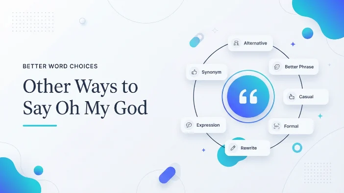 Other Ways to Say Oh My God