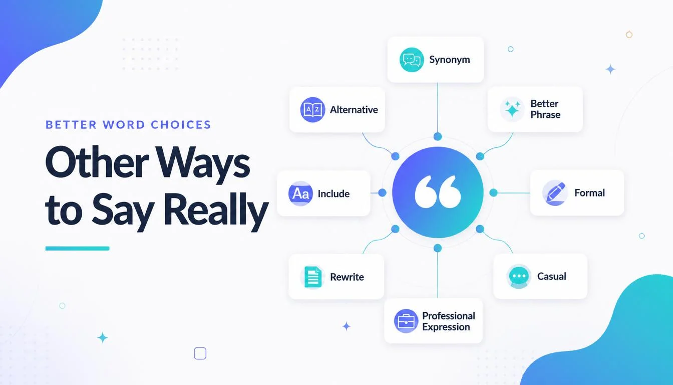 Other Ways to Say Really