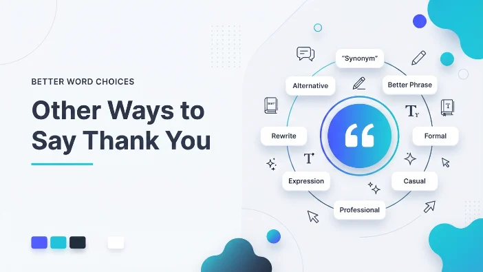 Other Ways to Say Thank You