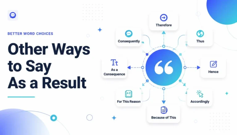 Other Ways to Say As a Result