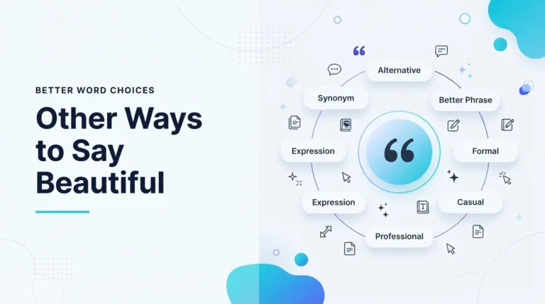 Other Ways to Say Beautiful