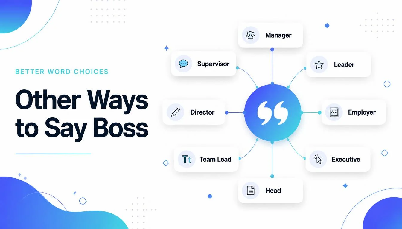 Other Ways to Say Boss