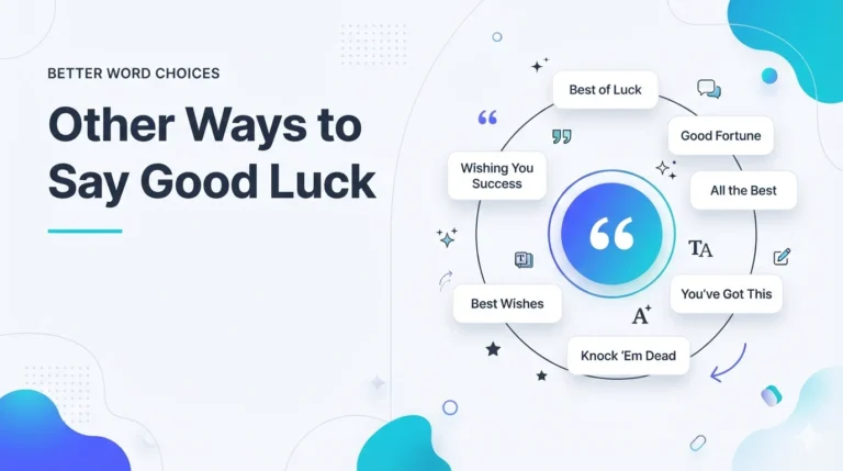 Other Ways to Say Good Luck