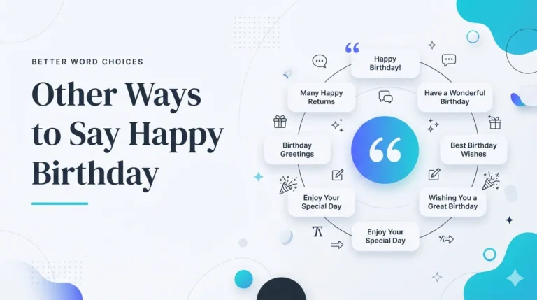 Other Ways to Say Happy Birthday