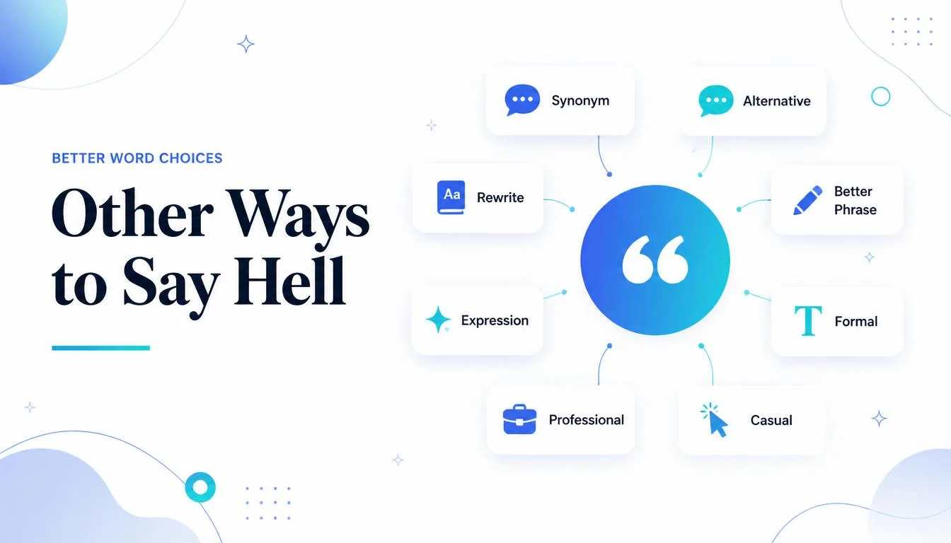 Other Ways to Say Hell