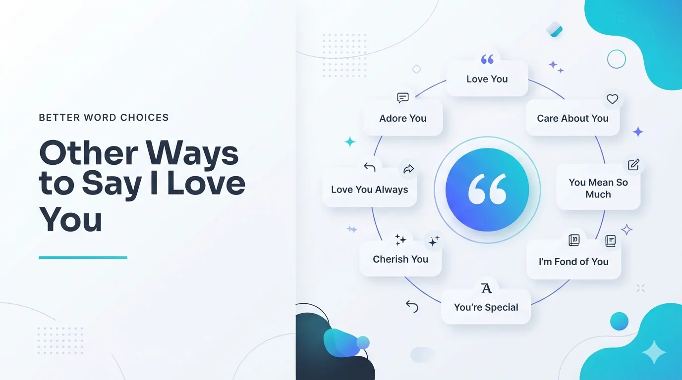 Other Ways to Say I Love You