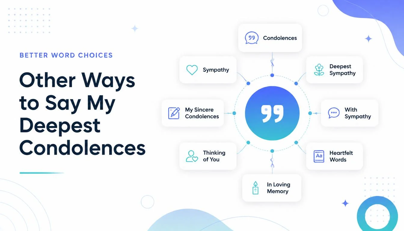 Other Ways to Say My Deepest Condolences