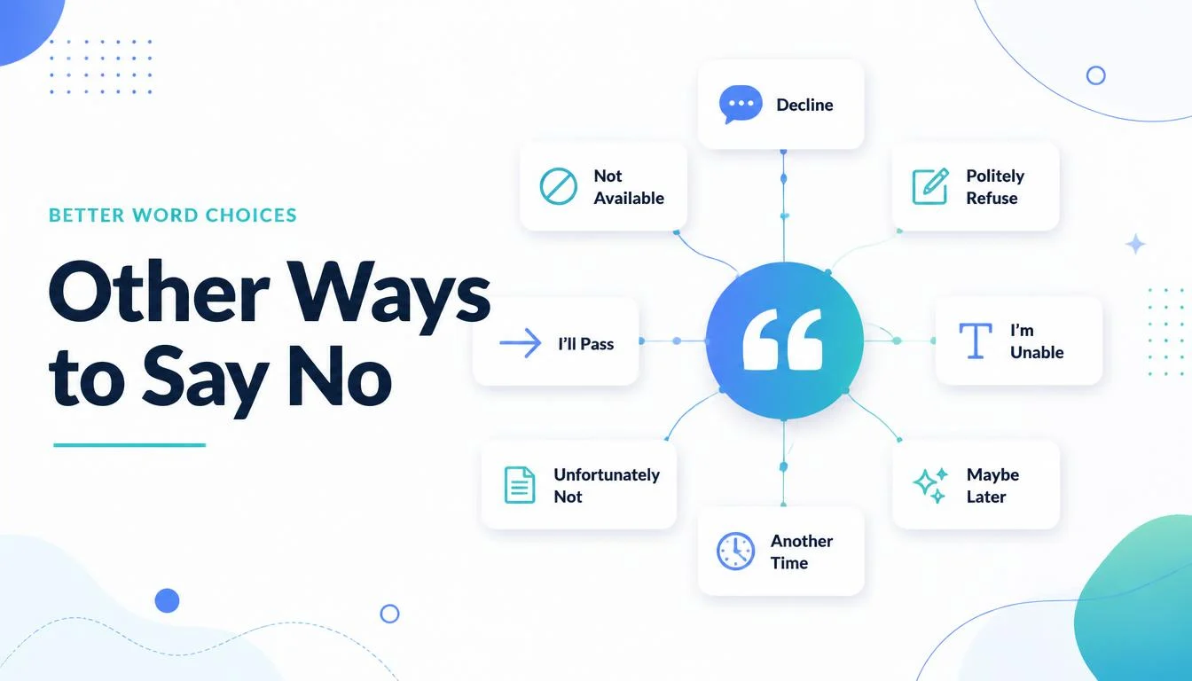 Other Ways to Say No