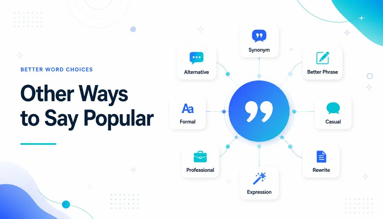 Other Ways to Say Popular