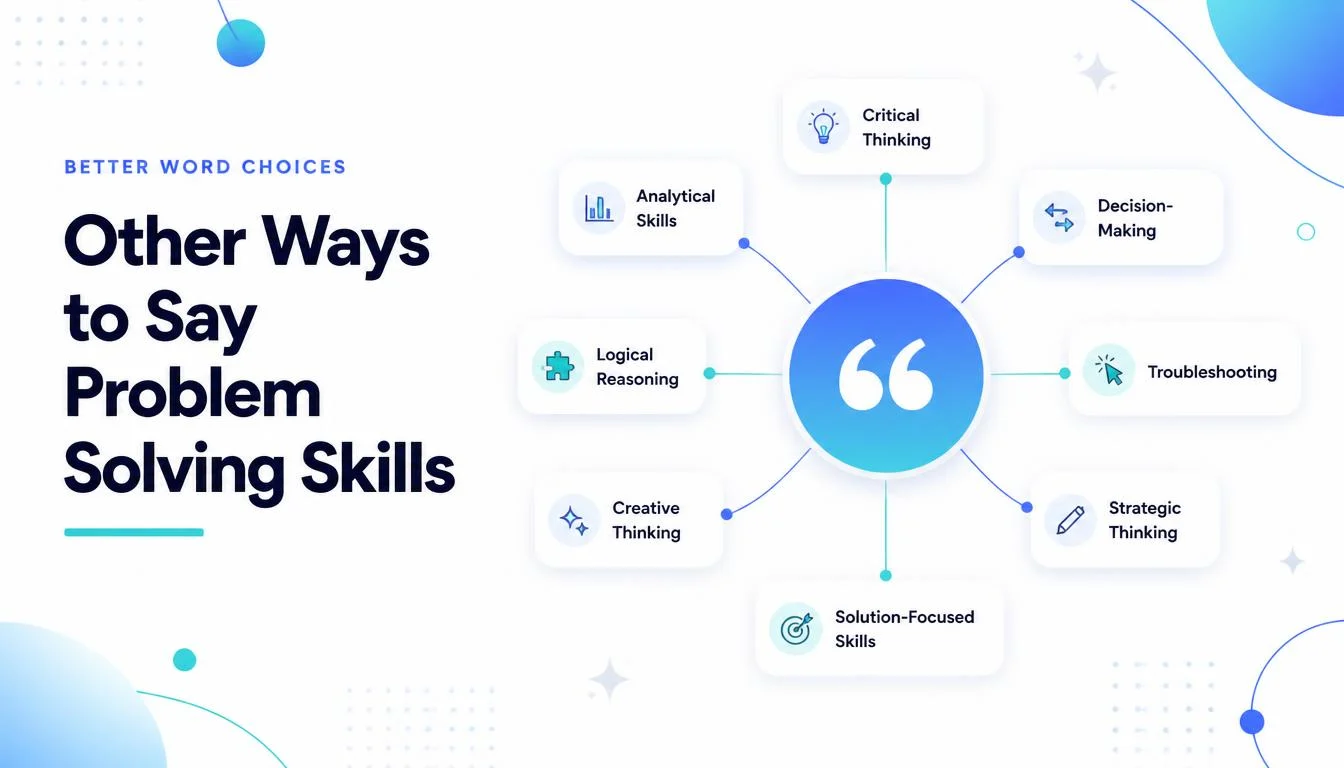 Other Ways to Say Problem Solving Skills