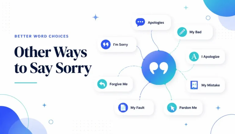 Other Ways to Say Sorry