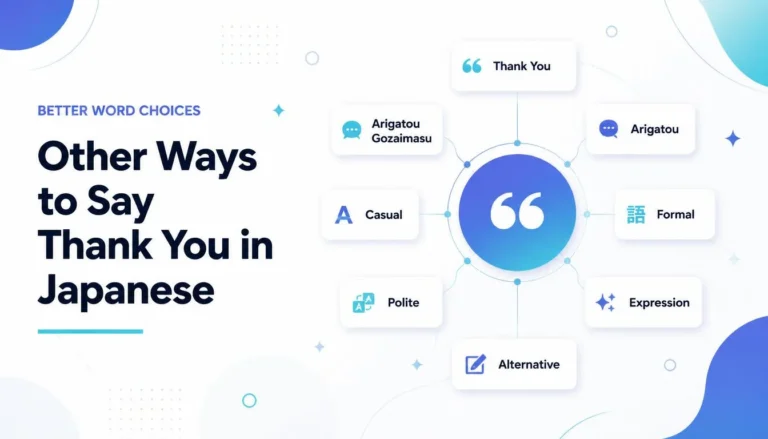 Other Ways to Say Thank You in Japanese