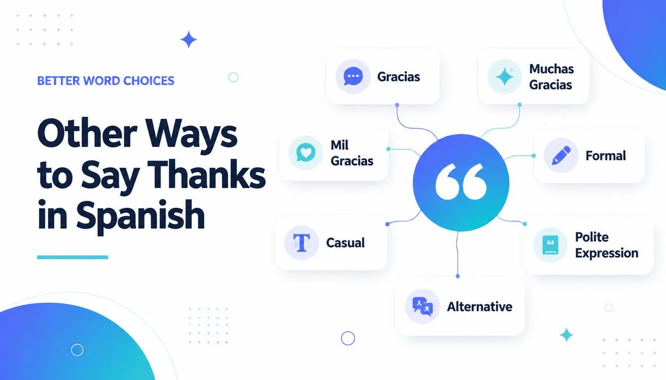 Other Ways to Say Thanks in Spanish