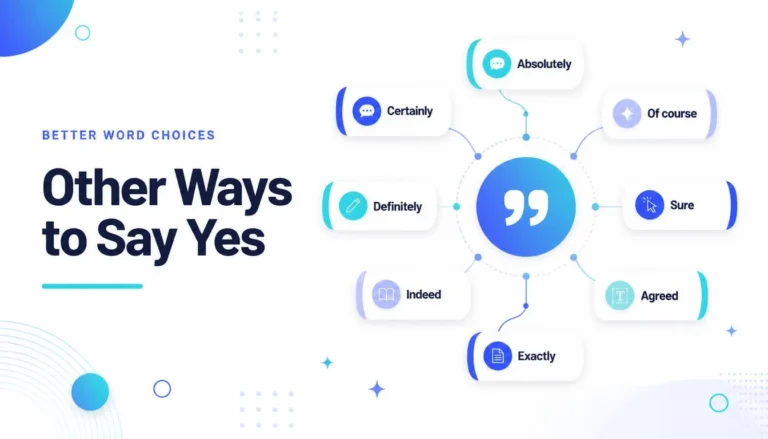 Other Ways to Say Yes