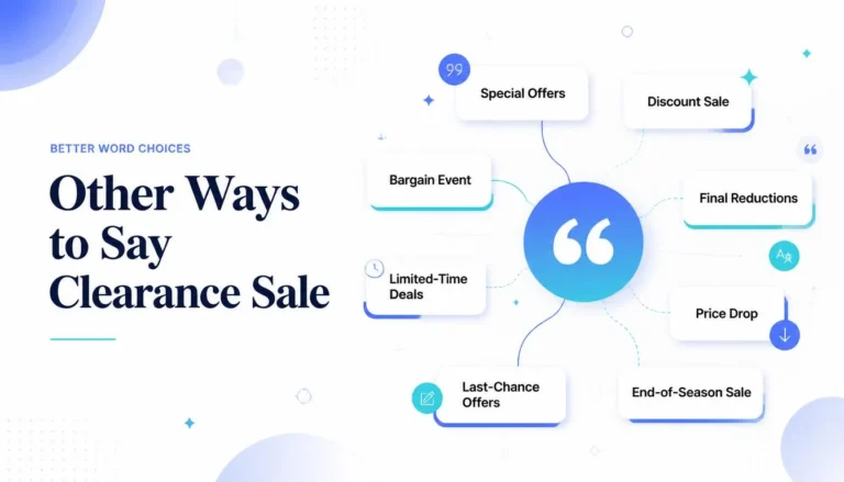 Other Ways to Say Clearance Sale