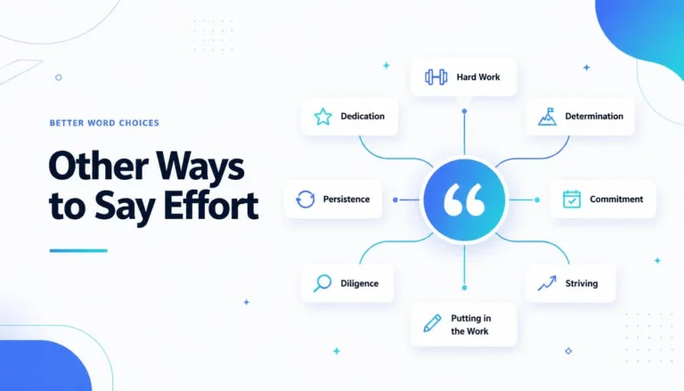 Other Ways to Say Effort