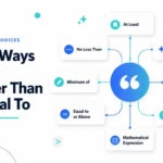 Other Ways to Say Greater Than or Equal To