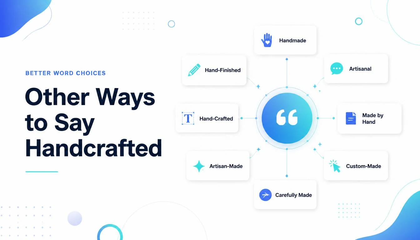 Other Ways to Say Handcrafted