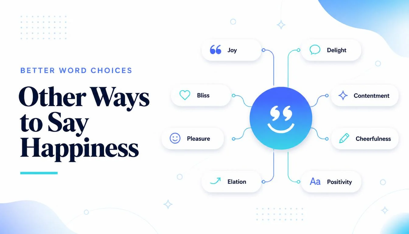 other ways to say happiness