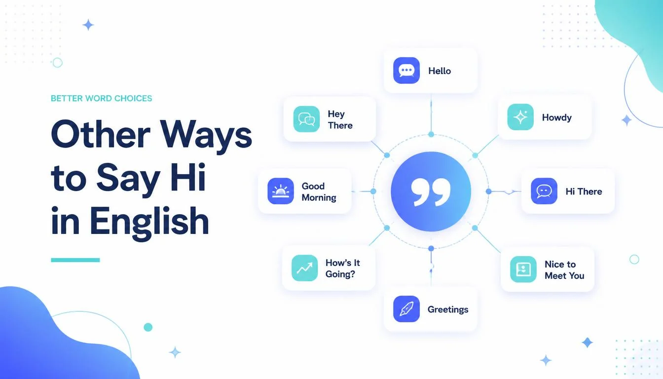 Other Ways to Say Hi in English