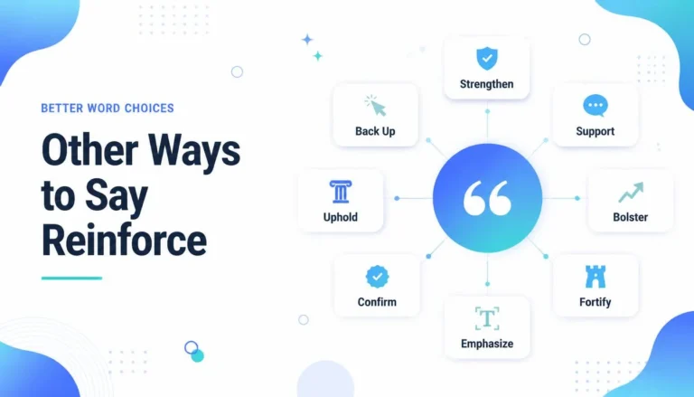 Other Ways to Say Reinforce