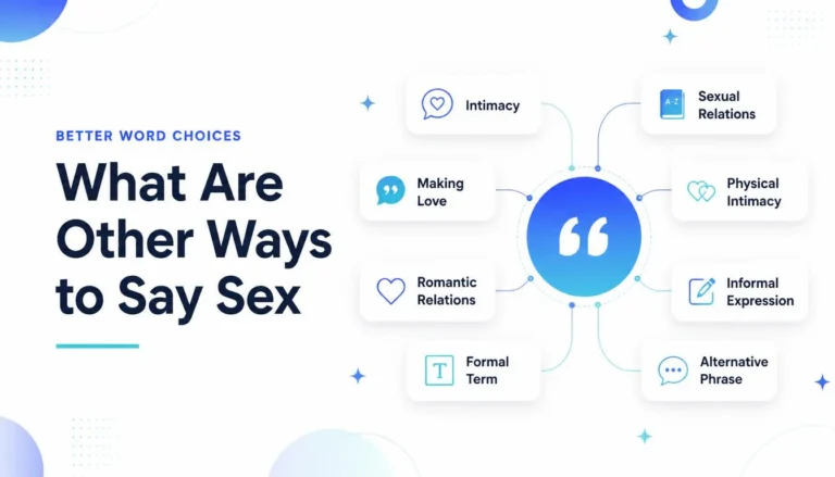 what are other ways to say sex